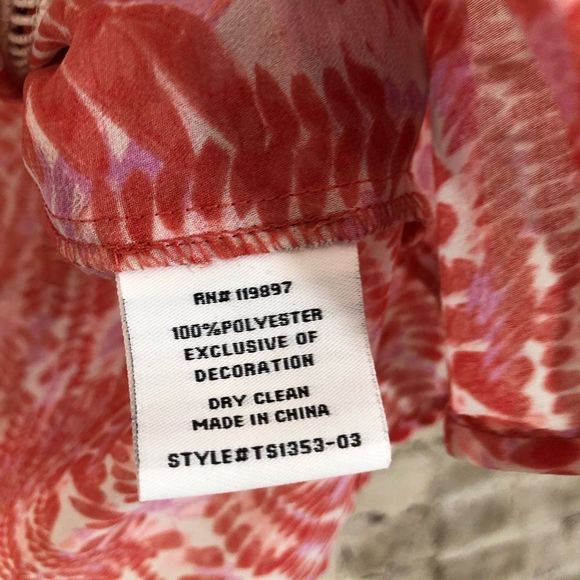 Collective concepts coral chiffon blouse - Picture 8 of 9